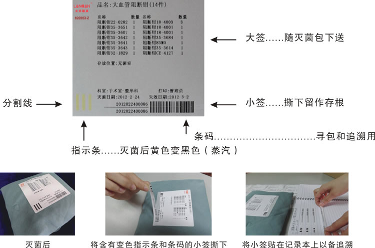 追溯型滅菌化學(xué)指示標(biāo)簽